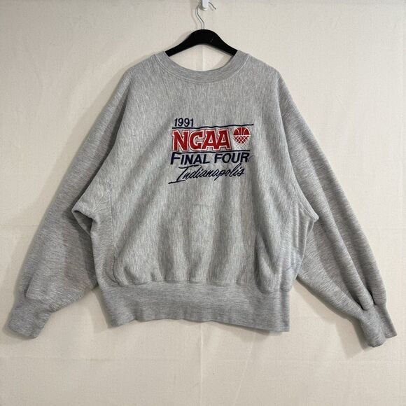 VTG 1991 NCAA Final 4 Crewneck Sweatshirt Indianapolis Size Large Men - Picture 1 of 16